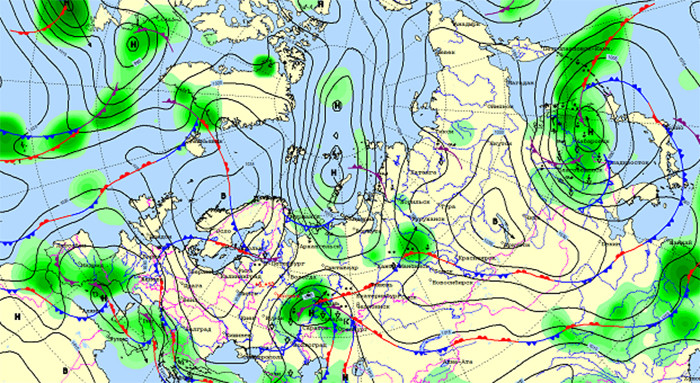 Карта гроз и осадков в челябинской области